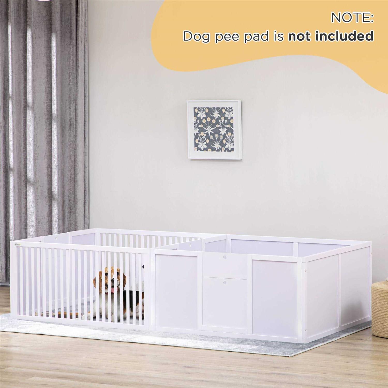PawHut Whelping Box for Dogs Built for Mother’s Comfort Dog Whelping Pen