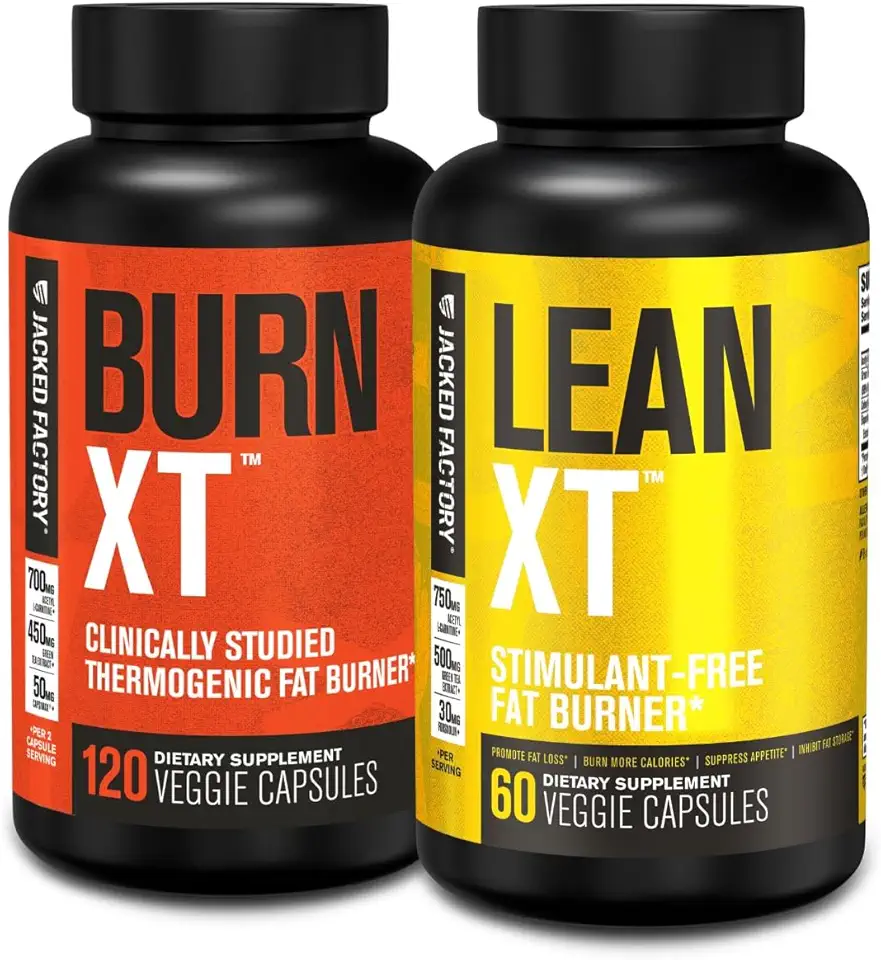 Jacked Factory Burn-XT Clinically Studied Fat Burner & Weight Loss Supplement