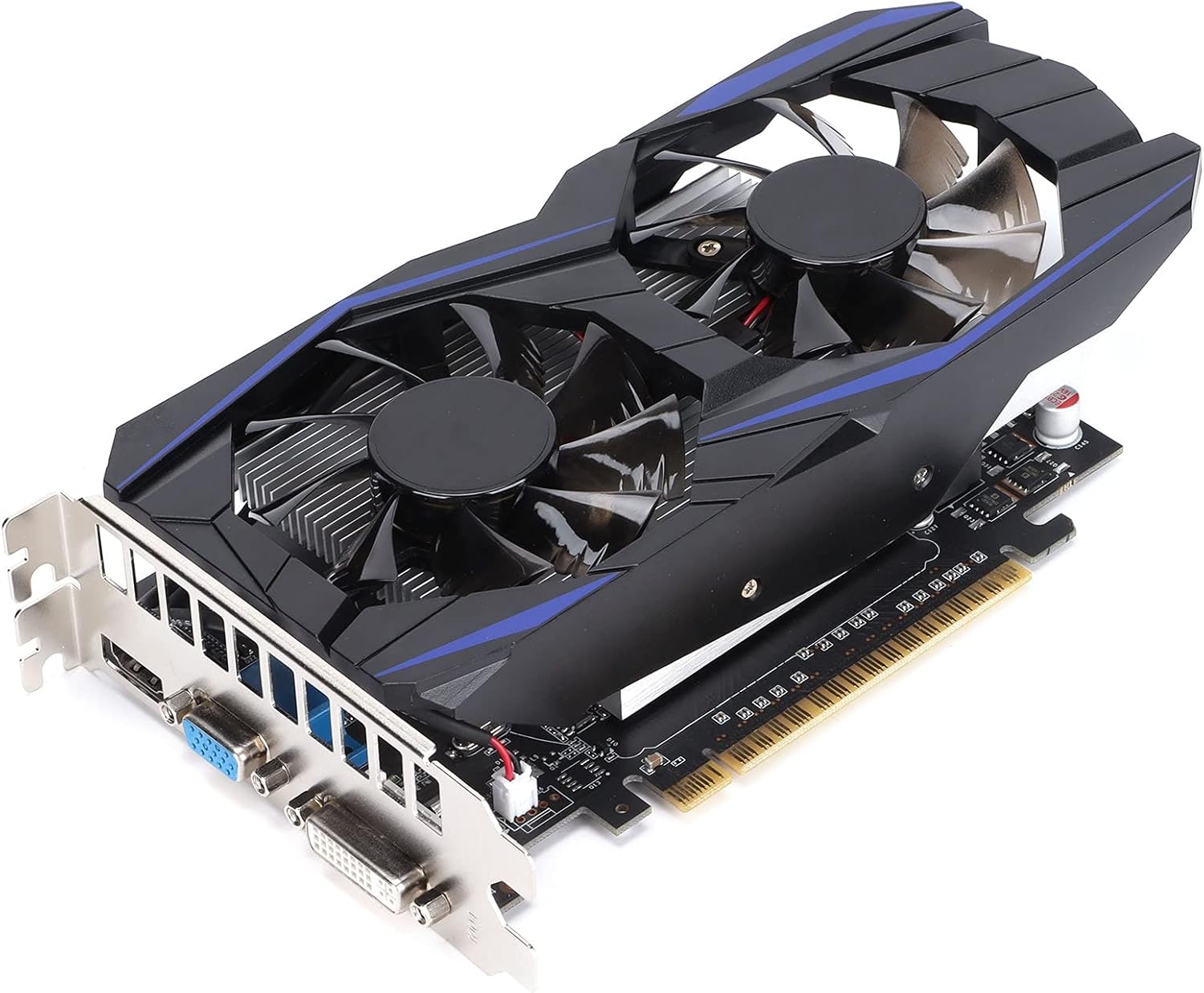 GTX1050Ti 4GB DDR5 Graphics Card, 128bit Desktop Computer Game Video Graphics Card with Dual Cooling Fan