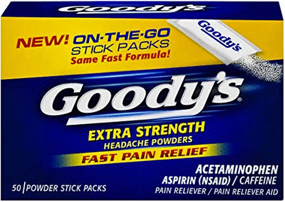 Goody's Headache Powders, Extra Strength, 50-Count Boxes (Pack of 4) - Kansas Nuitrition - HNZSDS