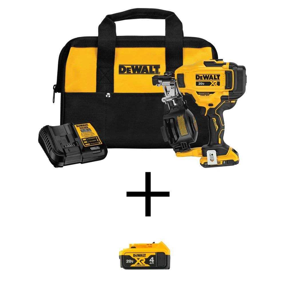 DeWalt 20V MAX Lithium-Ion 15-Degree Cordless Roofing Nailer Kit - Shop Hardware Tools Online Store