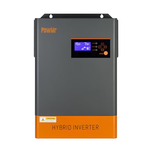 Solar Inverter 5000W 48V Off Grid Inverter 120VAC Pure Sine Wave Inverter Charger 48v Solar Inverter with MPPT Charger 5000W Inverter for Home, RV