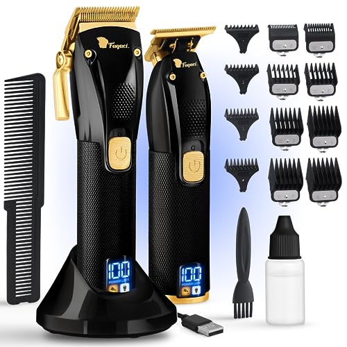 Fagaci Professional Hair Clippers for Men Set Turbo Power with Precise Cutting, Barber Clippers for Hair Cutting