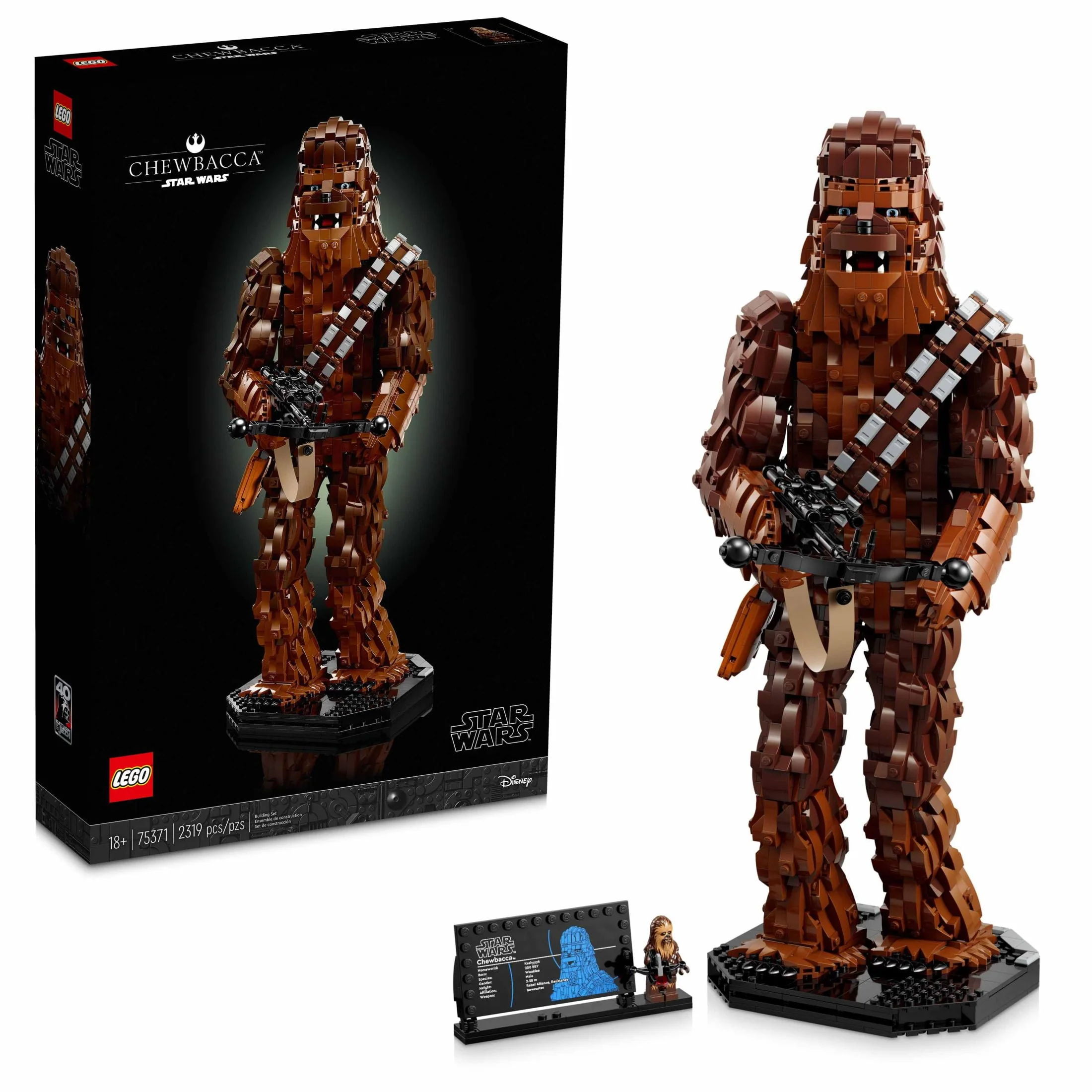 LEGO Star Wars Chewbacca, Buildable May the 4th Collectibles for Adults, Build and Display Chewbacca Collectible, Fun Star Wars Fan Gift for Teens
