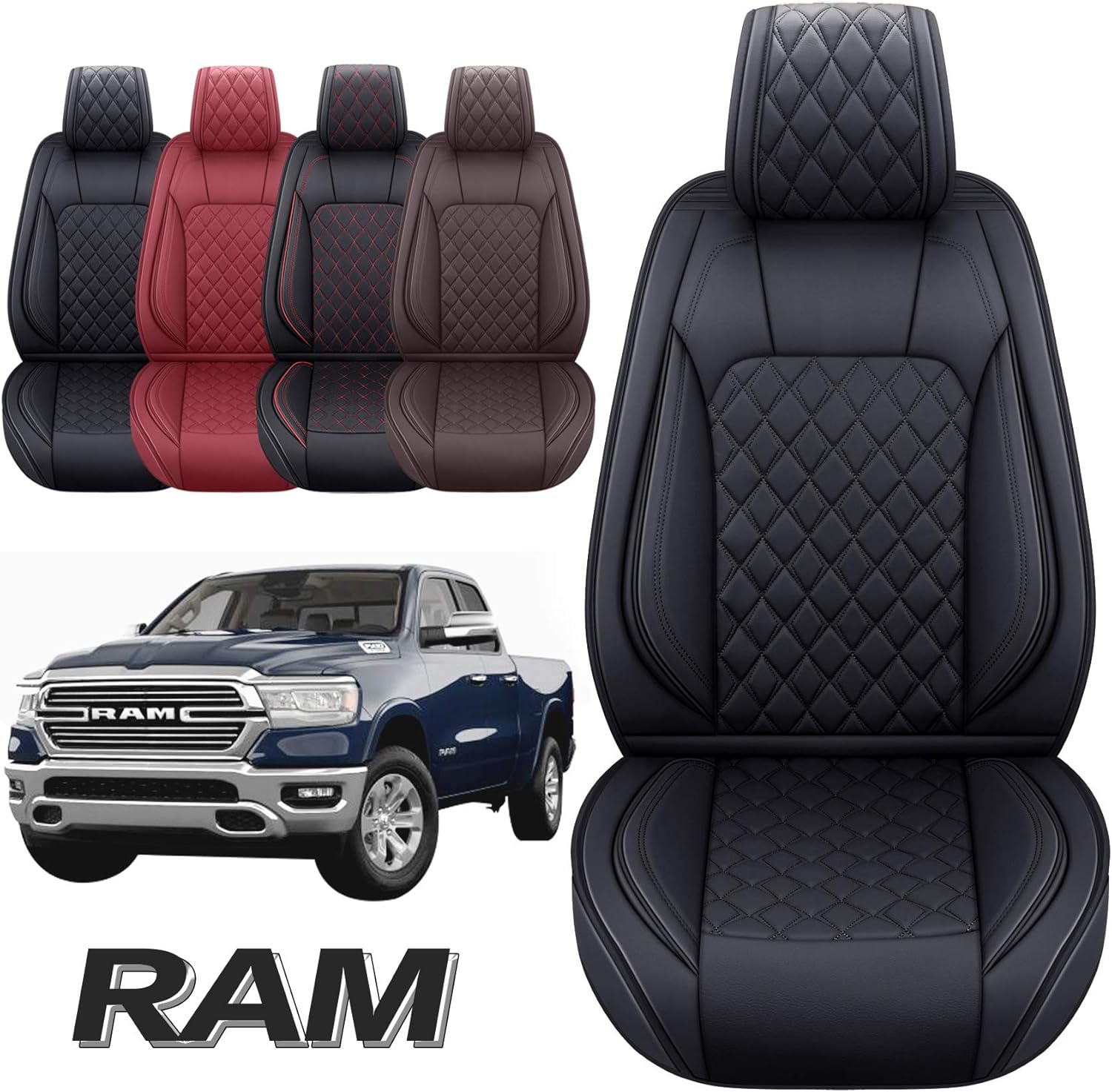Aierxuan Car Seat Covers for Dodge Ram Custom Fit 2009-2022 1500
