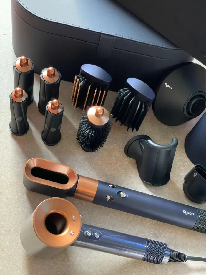 DYSON AIRWRAP and hair dryer