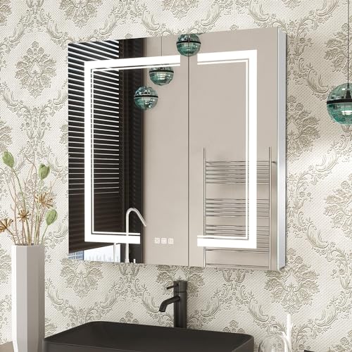 36x30 Inch Led Bathroom Medicine Cabinet Mirror