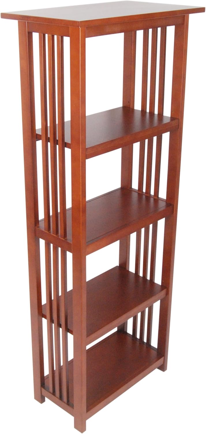 Mission 48 H Bookcase with 4 Shelves, Cherry