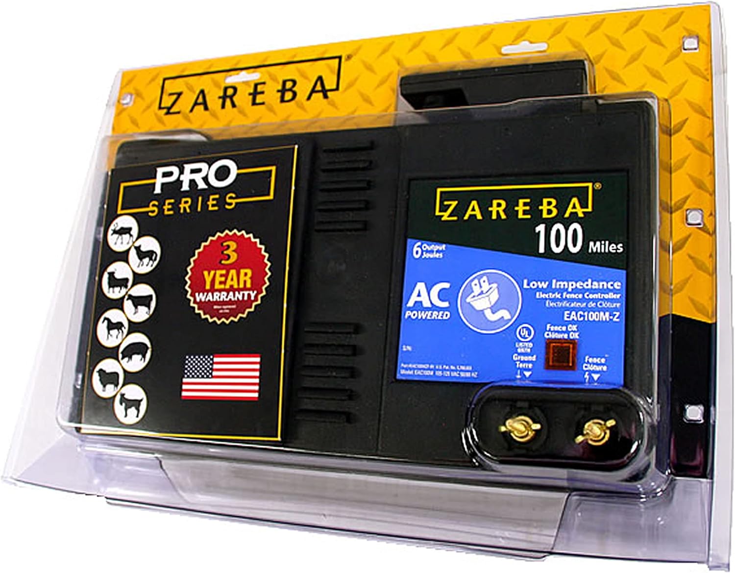 42 Zareba EAC100M-Z 100 Mile AC Low Impedance Electric Fence Charger
