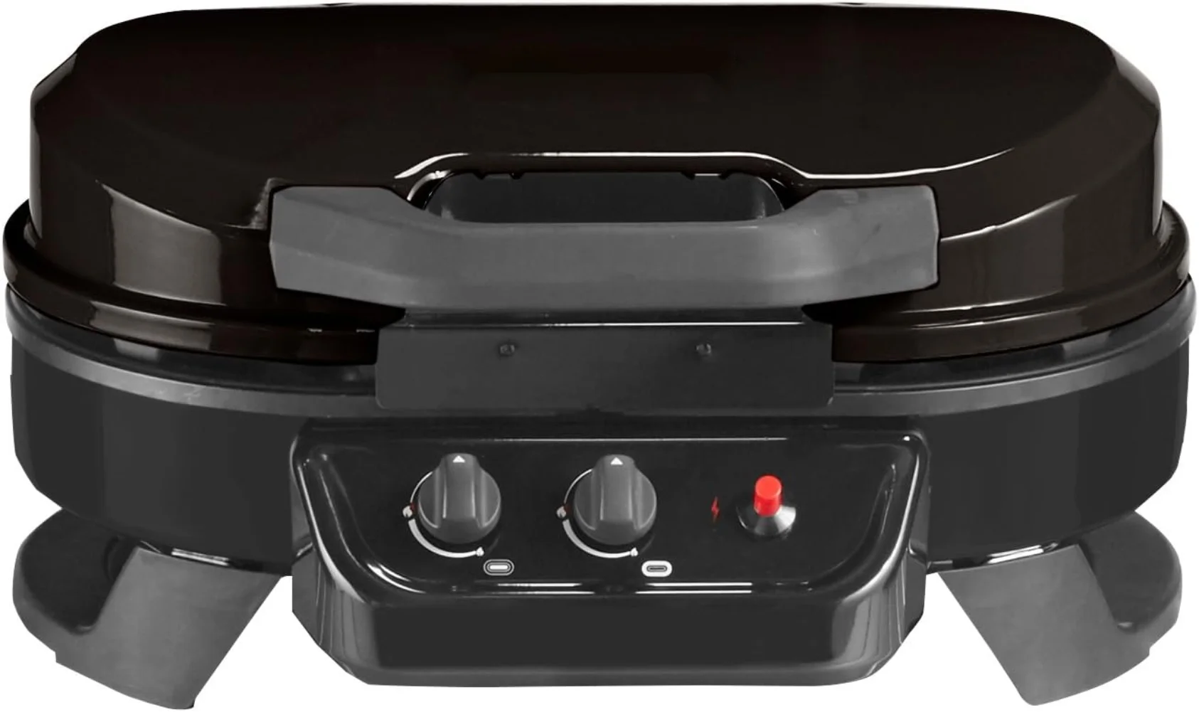 Portable Tabletop Propane Grill, Gas Grill with 2 Adjustable Burners, Instastart Ignition, &amp; 11,000 BTUs of Power for Camping, Tailgating