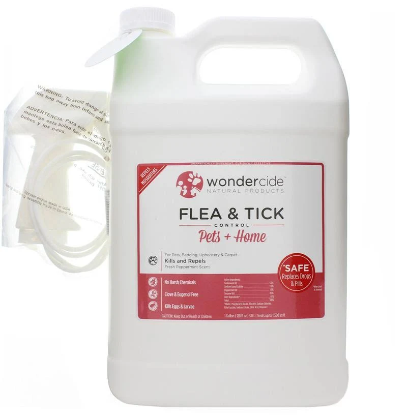 Wondercide Natural Peppermint Flea u0026 Tick Spray for Dog u0026 Cats