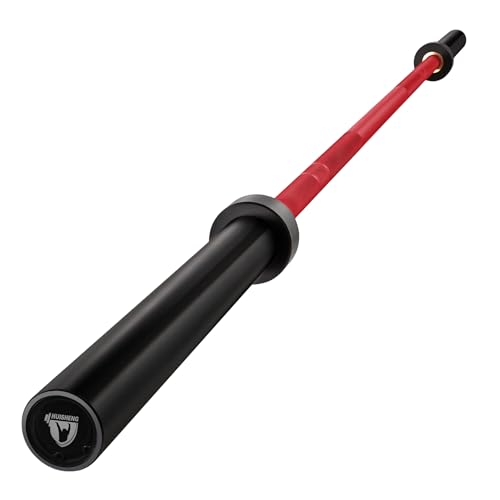 HUISHENG 7ft Olympic Barbell Bar for Weightlifting, 2 Inch 45 lb Barbell for Squats, Deadlifts, Presses, Rows, Curls, Weight Bars for lifting