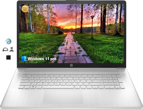 HP 17.3" FHD Essential Business Laptop, 32GB DDR4 RAM, 2TB PCIe SSD, Intel 12th Gen 6-Core i3 Processor (Up to 4.4GHz,Beat i5-1155G7), Bluetooth
