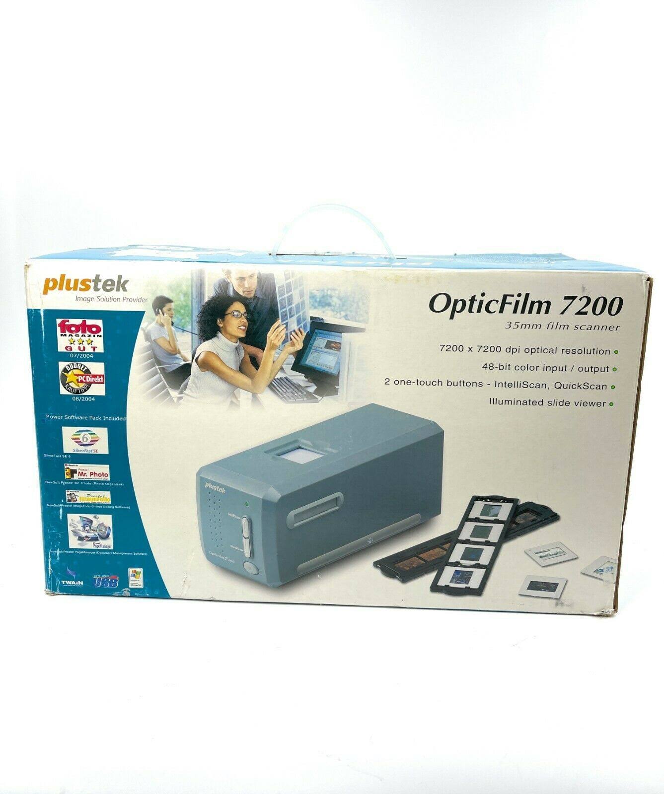 Plustek OpticFilm 7200 Photo, Slide & Film Scanner with Software