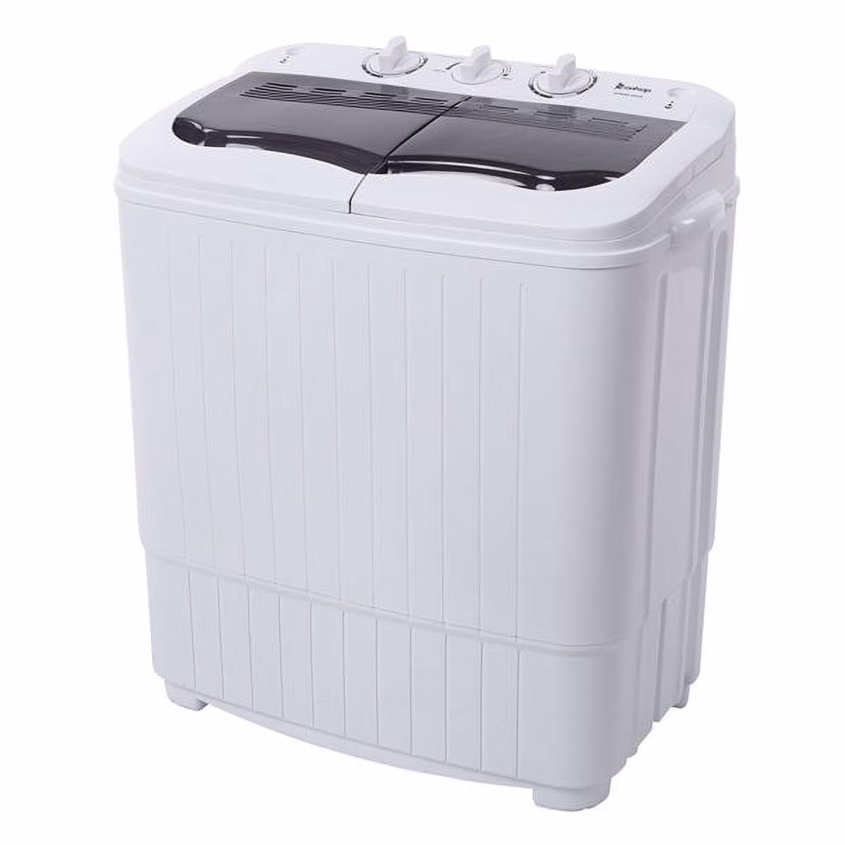 【No logo model replacement 30189854】Compact Twin Tub with Built-in Drain Pump XPB35-ZK35 14.3(7.7 6.6)lbs Semi-automatic Gray Cover Washing Machine