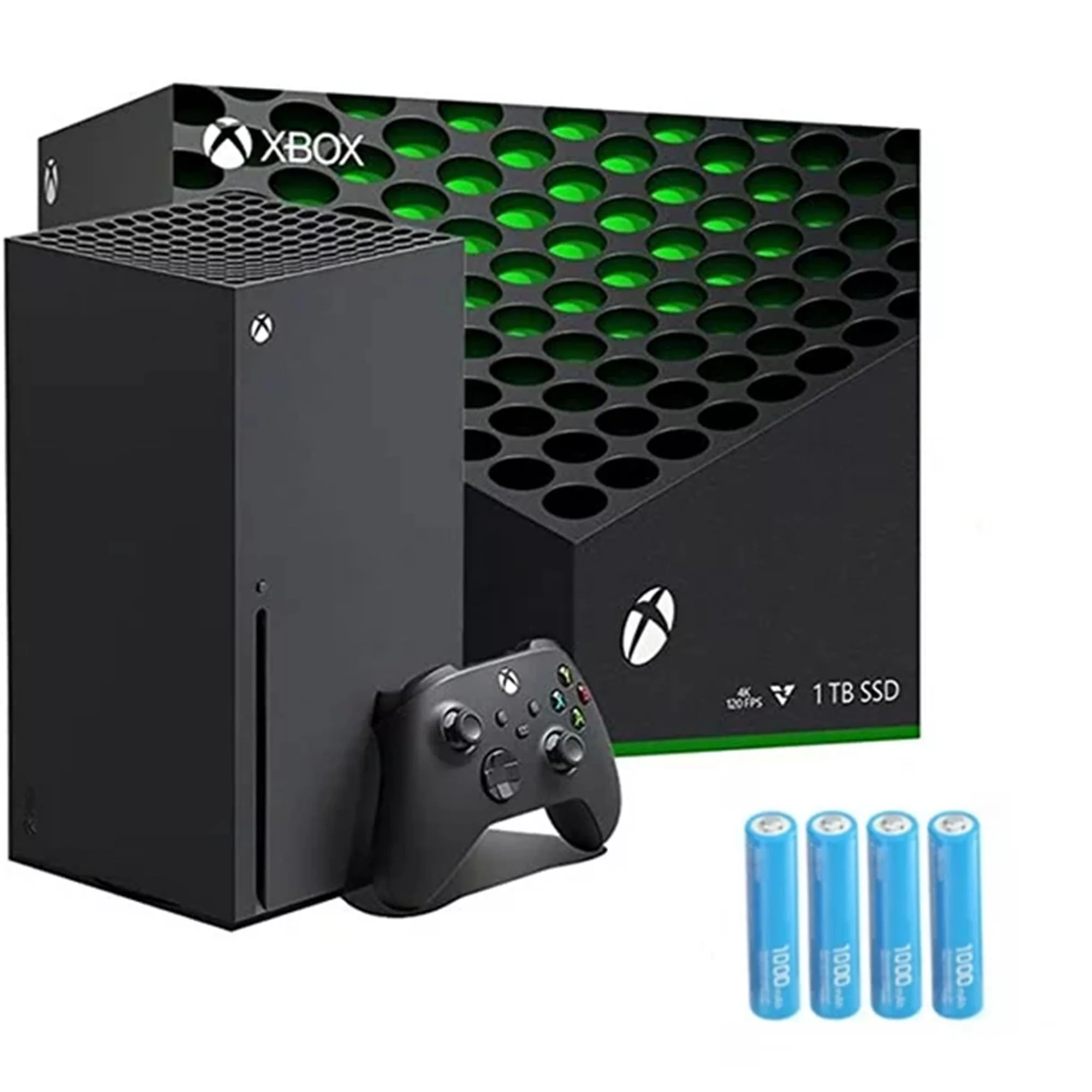 Microsoft Xbox Series X 1TB SSD Gaming Console, 1 Xbox Wireless Controller - Black, w/Batteries Accessories Set - Radiant Selections