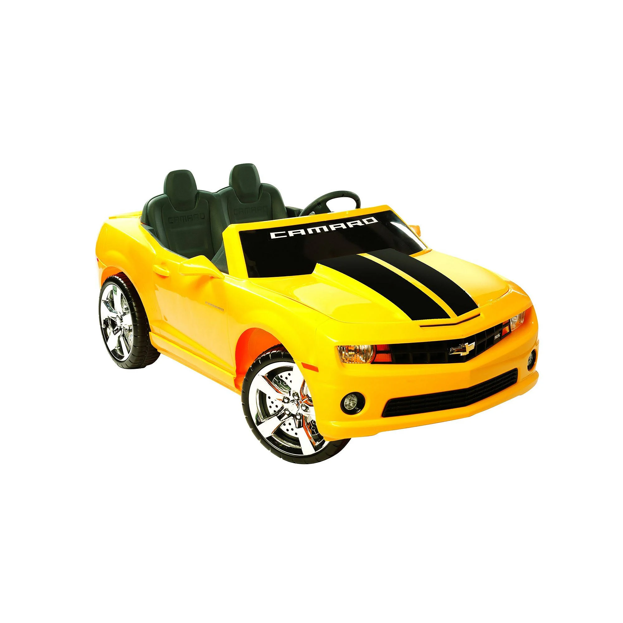 Kid Motorz 12V Two Seater Chevrolet Racing Camaro Ride-On Car, Yellow