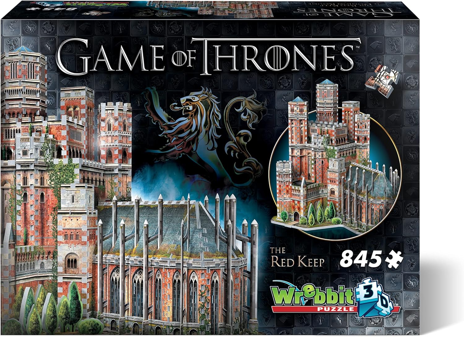 Wrebbit 3D Game of Thrones Winterfell 3D Jigsaw Puzzle (910 Piece) (GOTWF) Pack of 2