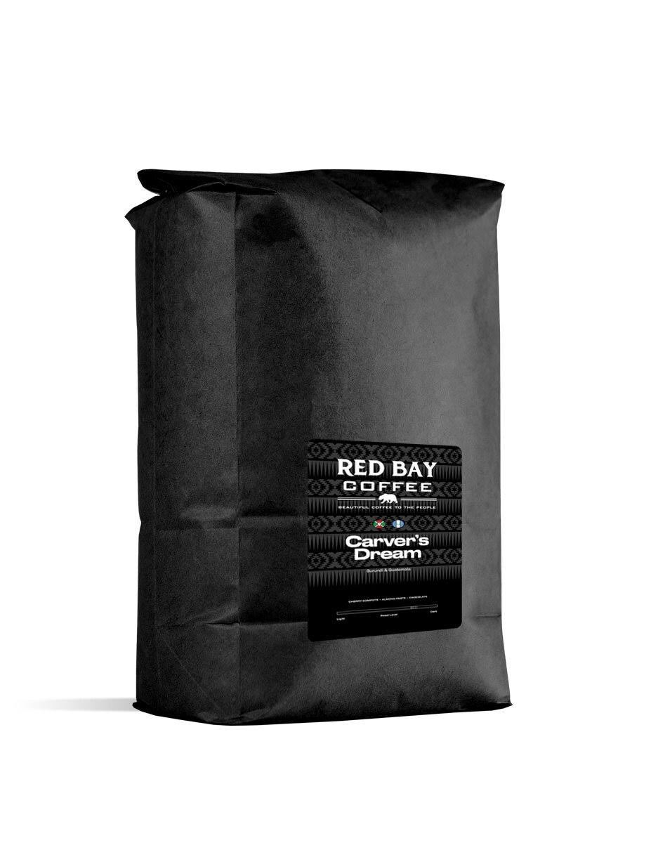 Red Bay Coffee 5 lb Whole Bean Coffee Bag Carvers Dream