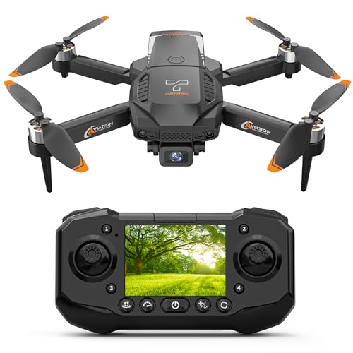 F205 Drone with 2.4" Screen, Brushless Motor FPV Drone with Camera for Adult, Auto-Hover, Gesture Control, 8GB SD Card with Card Reader
