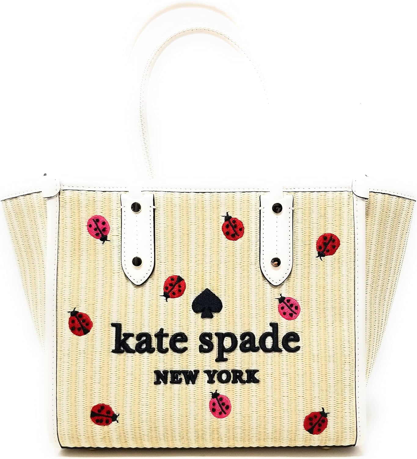 Kate Spade Women's Ella Small Ladybug Tote Bag, Natural