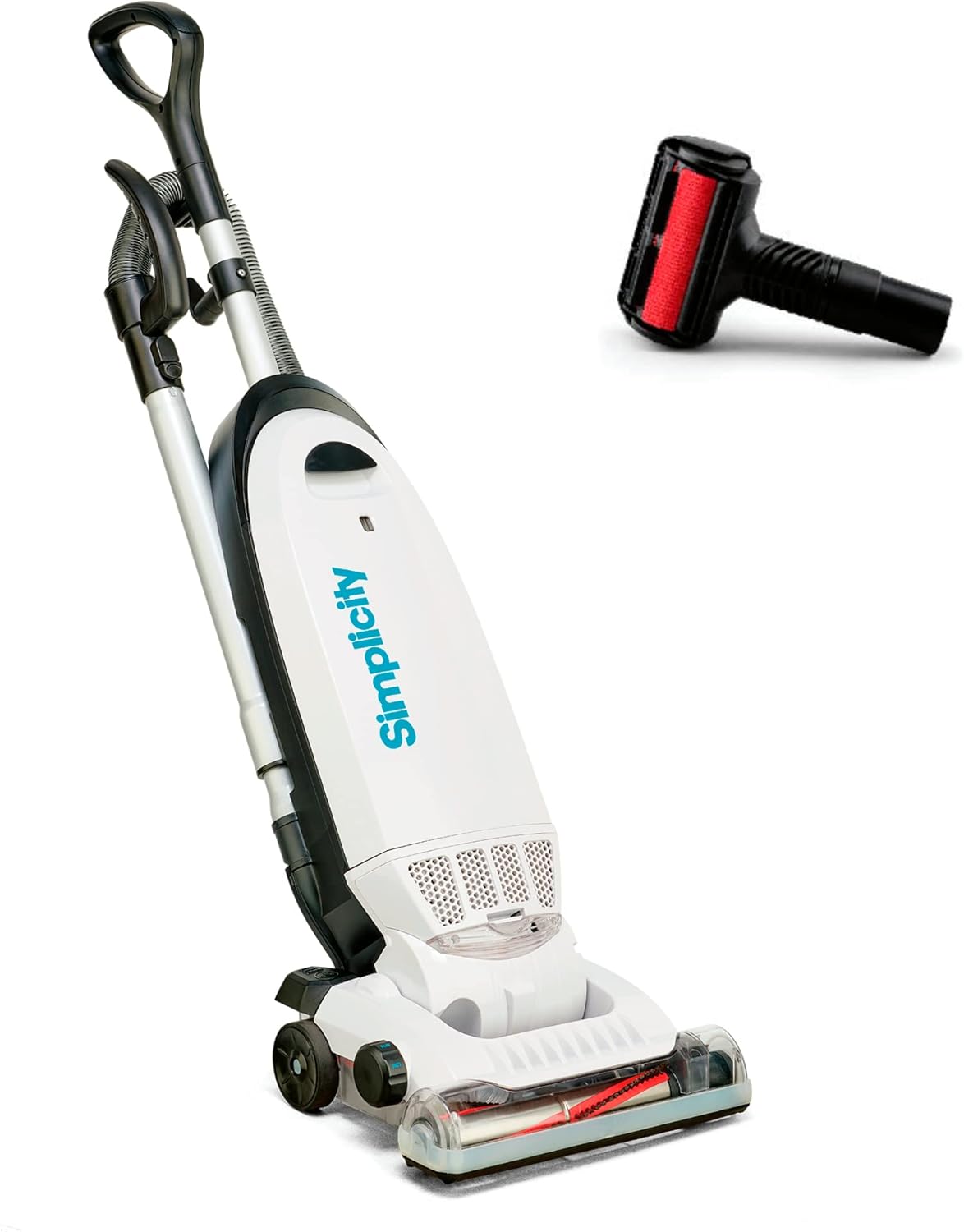 Simplicity Vacuums Allergy Upright Bagged Vacuum Cleaner and Pet Hair Remover Upholstery Tool Bundle, Lightweight Vacuum Cleaner for Floor and Carpet