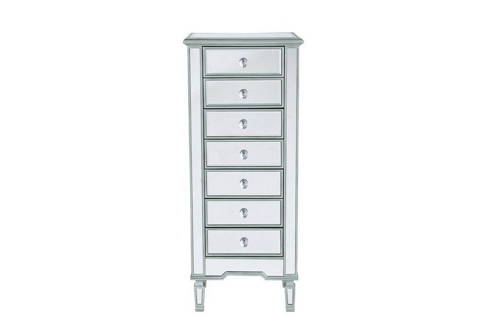 7 Drawers Lingerie Chest in Modern Style-48 inches Tall and 15 inches Wide Bailey Street Home 779-Bel-5046433