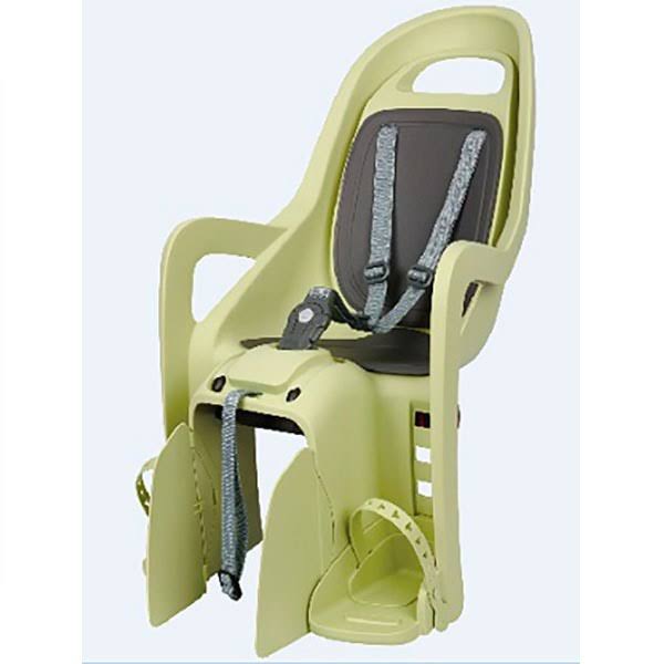 Polisport Groovy CFS Rear Bicycle Rack-mounted Baby Carrier Light Green Dark Grey