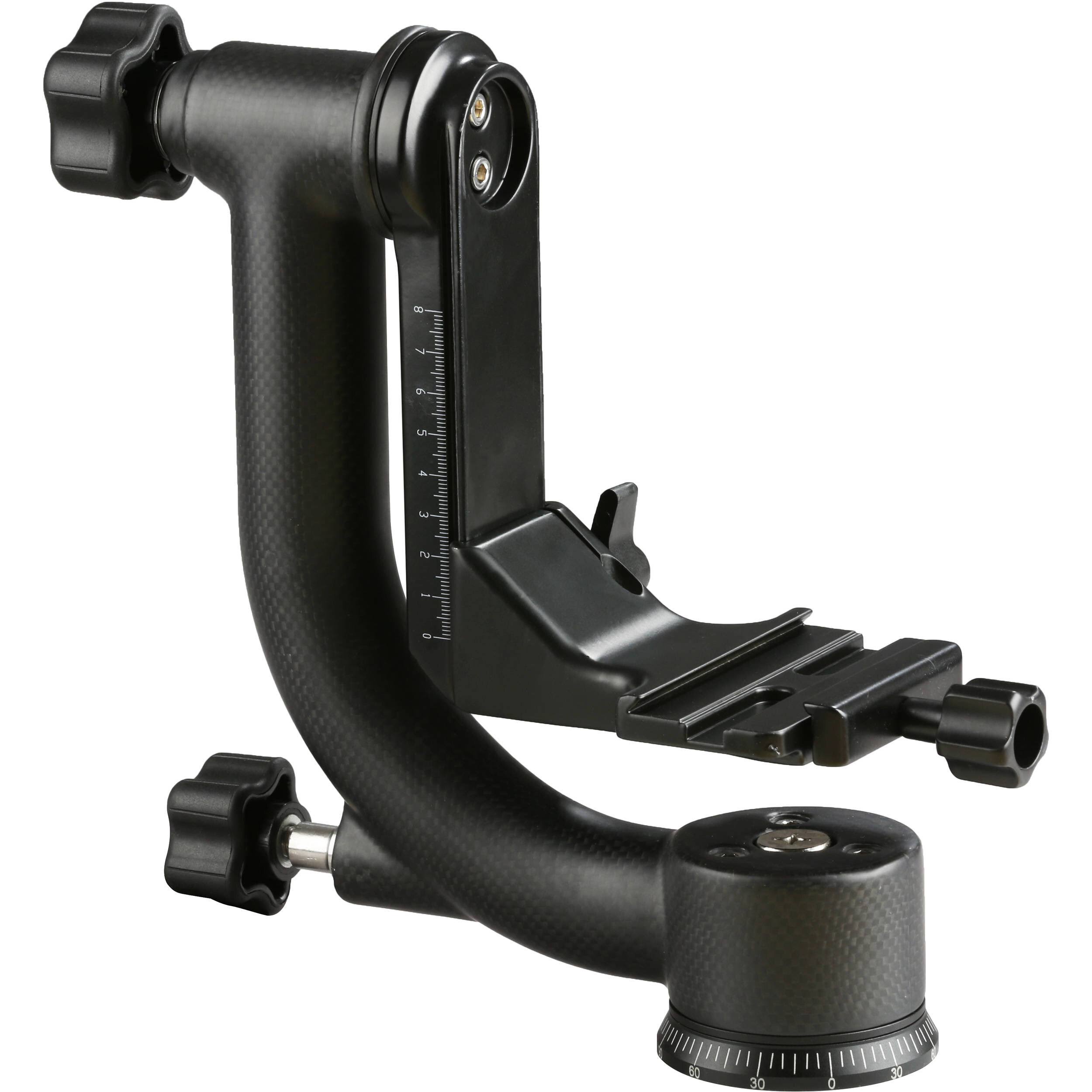 Movo GH800 Carbon Fiber Professional Gimbal Tripod Head with Arca Swiss Quick Release Plate