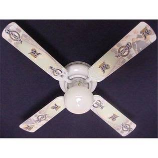 Ceiling Fan Designers 42FAN-MLB-MIL MLB Milwaukee Brewers Baseball Ceiling Fa...
