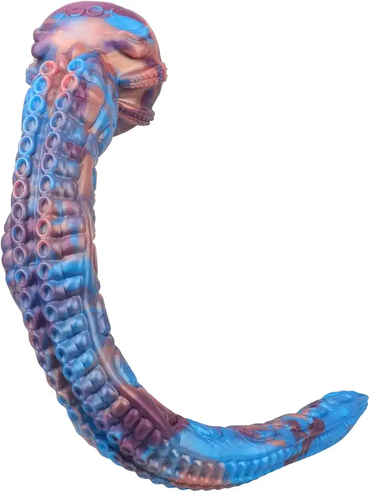 21.65'' Silicone Super Long Tentacle Anal Dildo Butt Plug with Strong Suction Cup Realistic Monster Octopus Dildos Anal Massage G-spot Adult Sex Toy