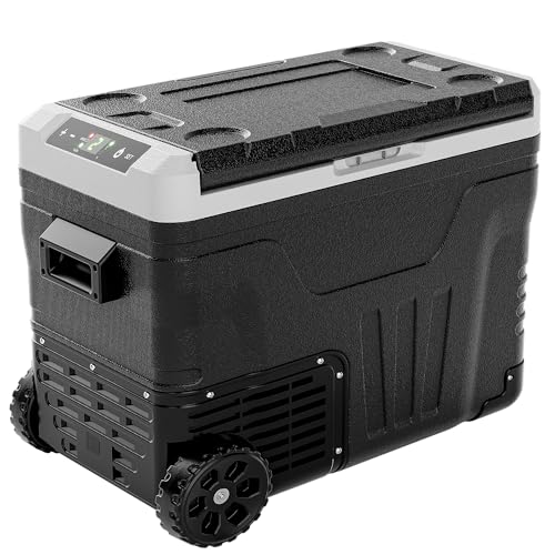 EUHOMY 12 Volt Refrigerator, 37QT(35L) Electric Cooler, Portable Freezer 12V/24V DC 110-240V AC, 12V Fridge -4�H~68�H