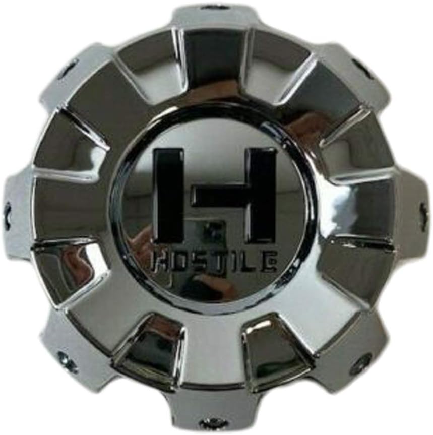 Hostile Wheels 8 Lug Chrome Wheel Center Cap HC-8801 HC-8001-B