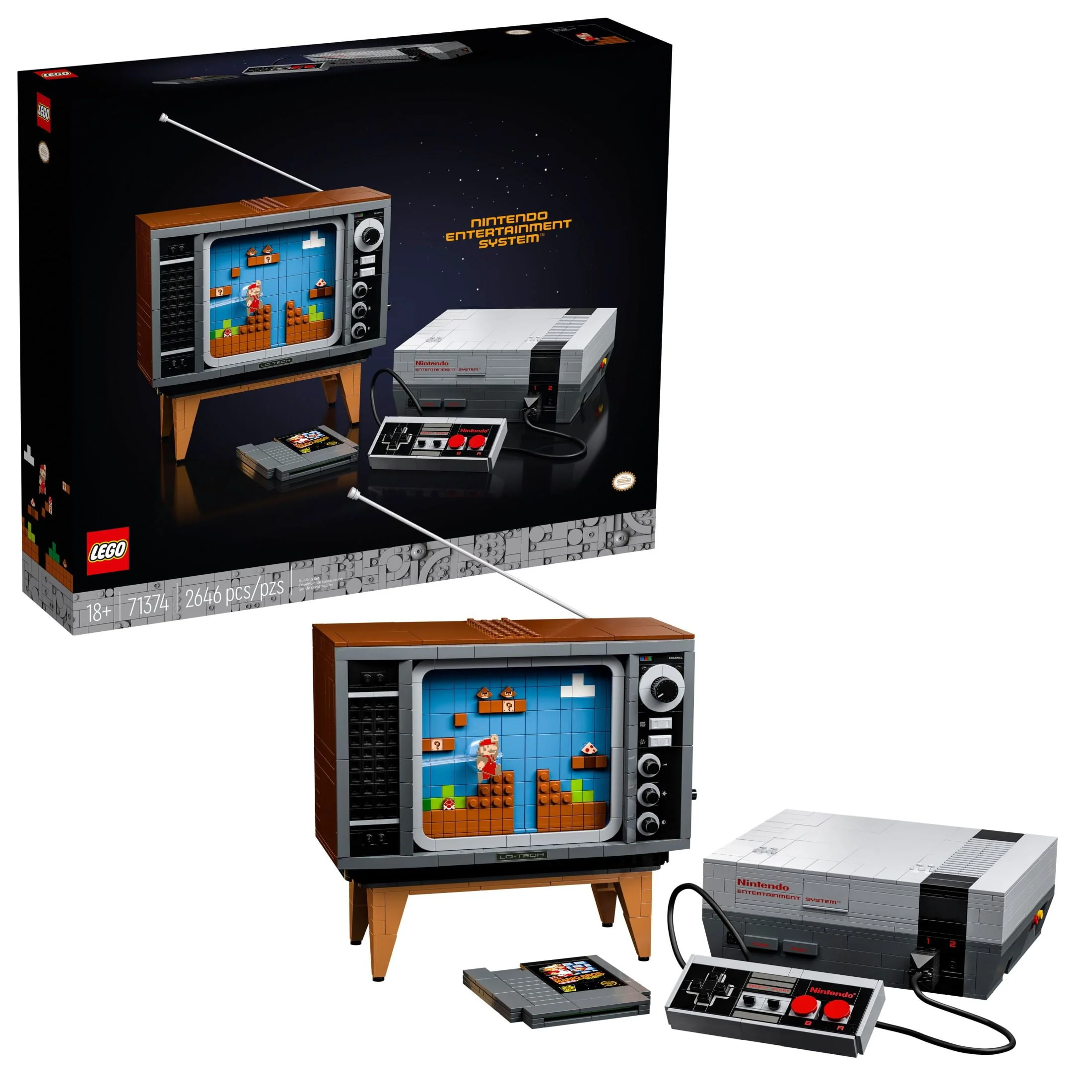 LEGO Super Mario Nintendo Entertainment System 71374 Gameplay Building Set, Model Kits for Adults to Build, DIY Creative Activity