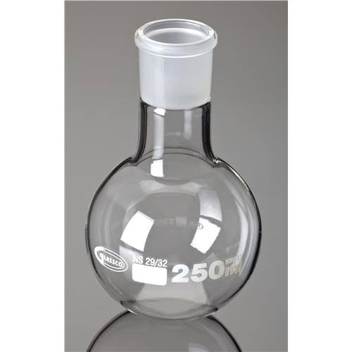 United Scientific Supplies Boiling Flask, Flat Bottom, Ground Glass Joints, Borosilicate Glass, 500 ml