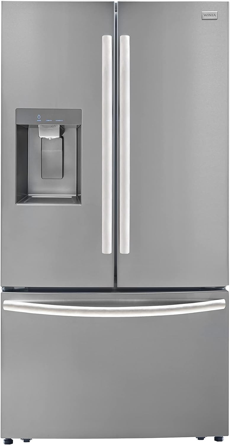 31 cu.ft French Door Refrigerator with Ice & Water Dispenser, Energy Star, Stainless Steel (WZBHD31ATE)