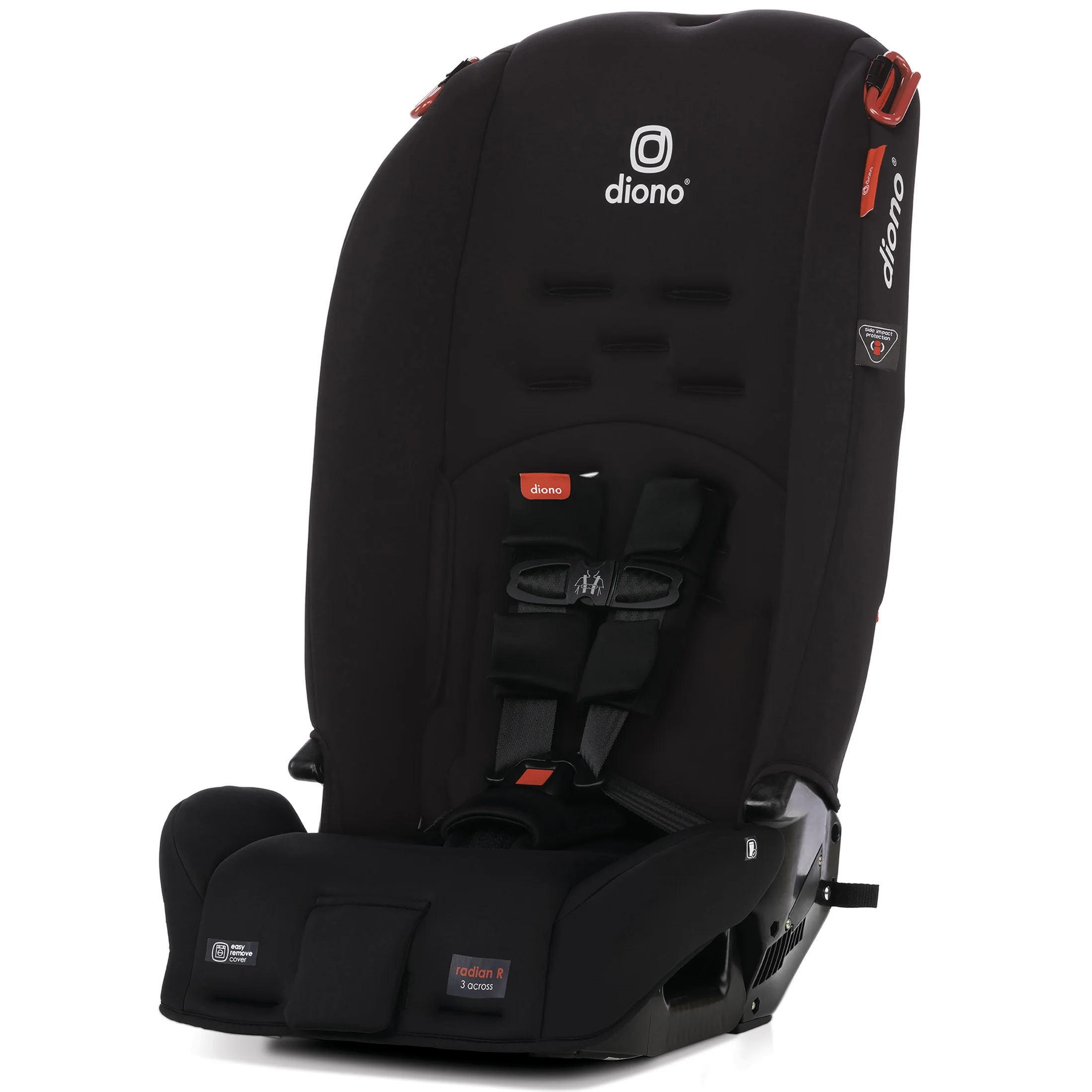 Diono Radian 3R All-in-One Convertible Car Seat, Slim Fit 3 Across, Black - Radiant Selections