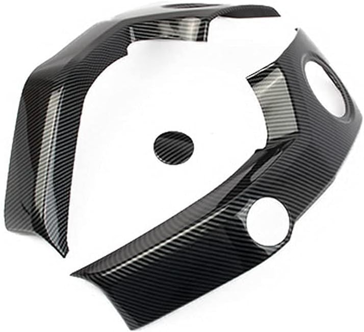 Korlot Carbon Fiber Grain Center A/C Air Outlet Vent Cover Trim for 2014-2021 Toyota Tundra