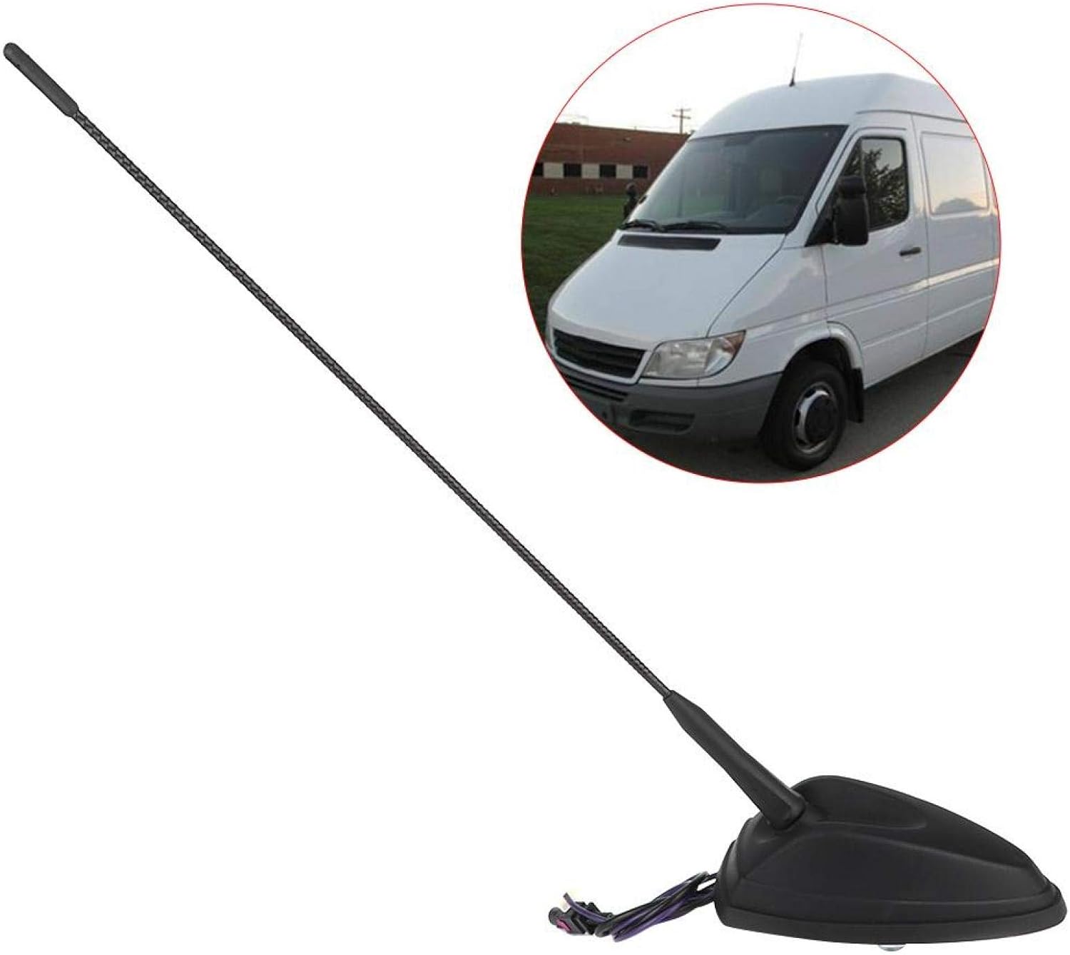 sprinter antenna-Auto Car Radio Aerial Roof Mounted Antenna A9068200475 Fits for Sprinter W906 Pack of 2