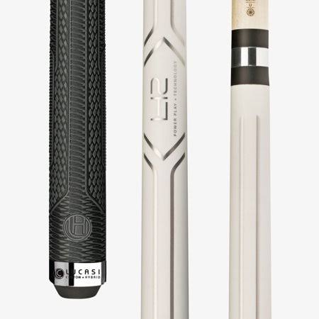 Lucasi LHC13 Pool Cue Stick Matte Pearl and Metallic Silver