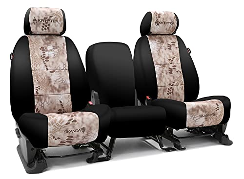 Front Seats: ShearComfort Custom Kryptek Neo-Supreme Seat Covers Compatible with Chevy Silverado (2020-2022) for 40/20/40 w/Non-Removable Headrests