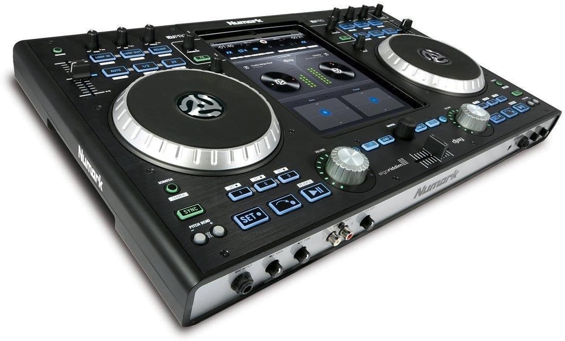 Numark iDJ Pro | Professional DJ Controller for iPad with XLR, RCA, Mic, and Headphones Connections