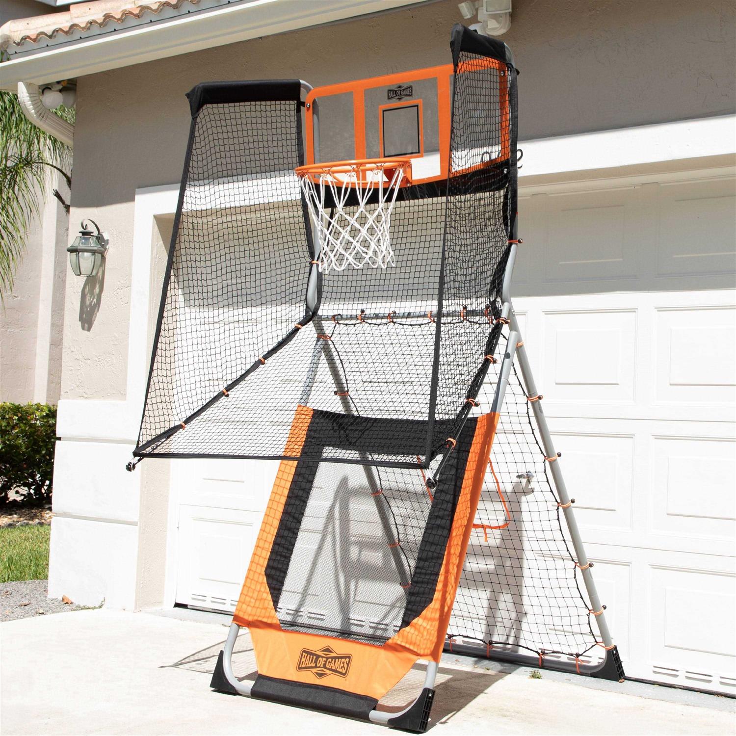 Hall of Games Outdoor 2-in-1 Basketball and Baseball Pitchback Training Game - Sports Supplies Online Store