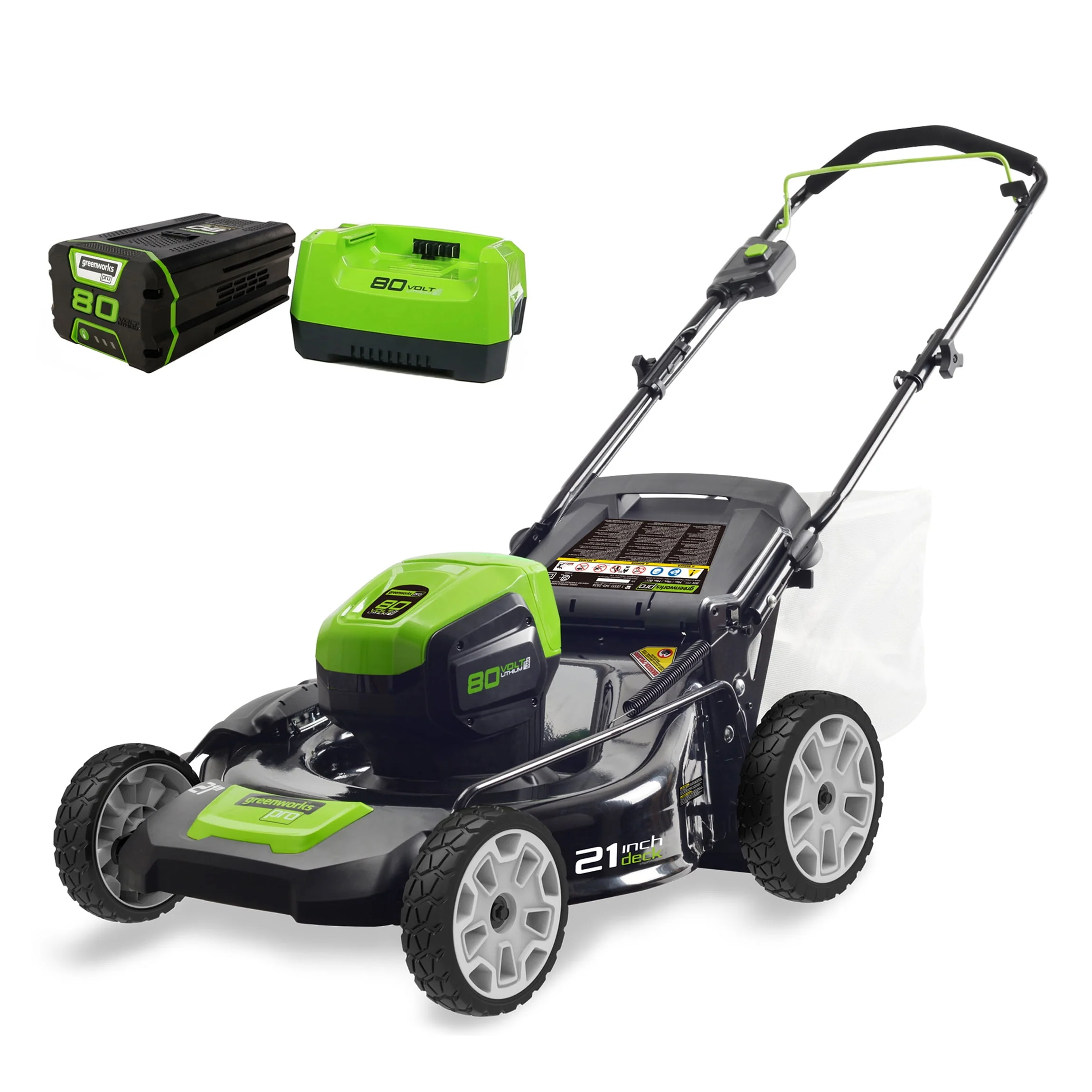 Greenworks 80V 21 Push Mower with (1) 4Ah Battery & Charger 2501202VT