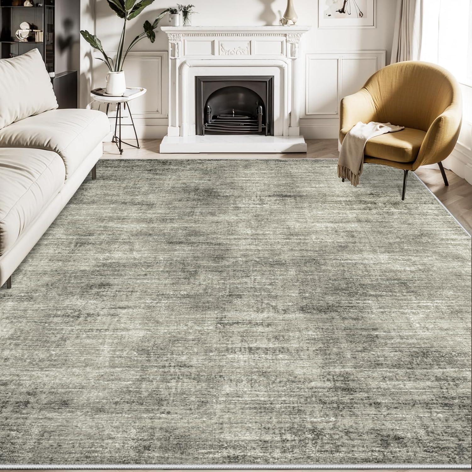 Area Rugs 9x12 for Living Room: Washable Rug 9x12 Large Soft Abstract Rug Indoor Carpet Non Slip Area Rug for Bedroom Dining Room Under Table Home