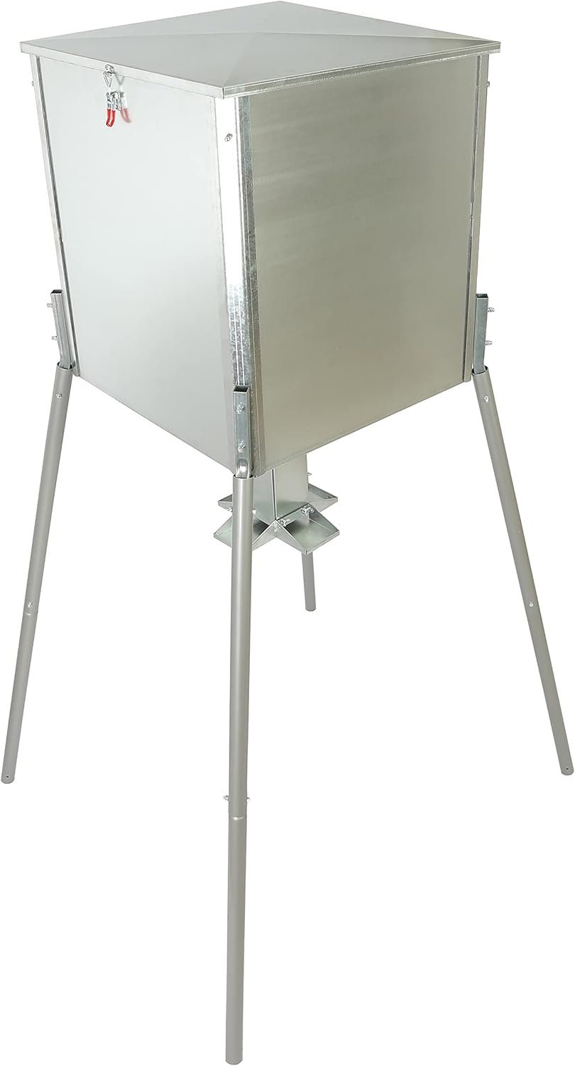 Gravity Deer Feeder w/o Foot Kit Hunting Big Game 450 LB Large Capacity Galvanized Steel