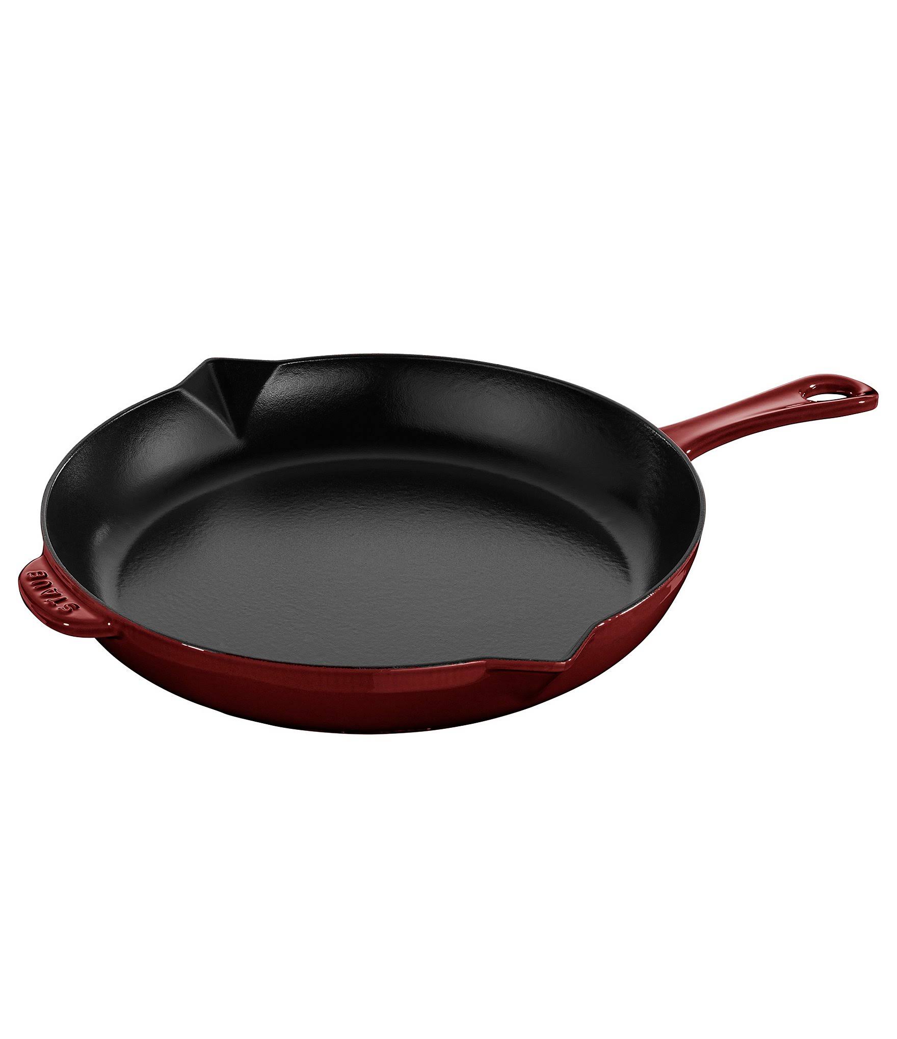 Staub Cast Iron Fry Pan, 12-in, Grenadine