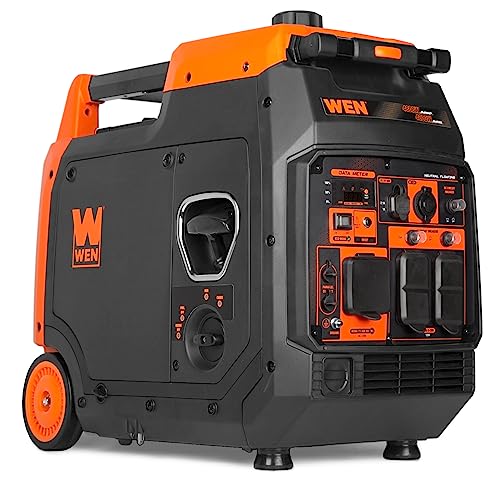WEN Quiet and Lightweight 4800-Watt Dual Fuel RV-Ready Electric Start Portable Inverter Generator with Fuel Shut Off and CO Watchdog (DF480iX)