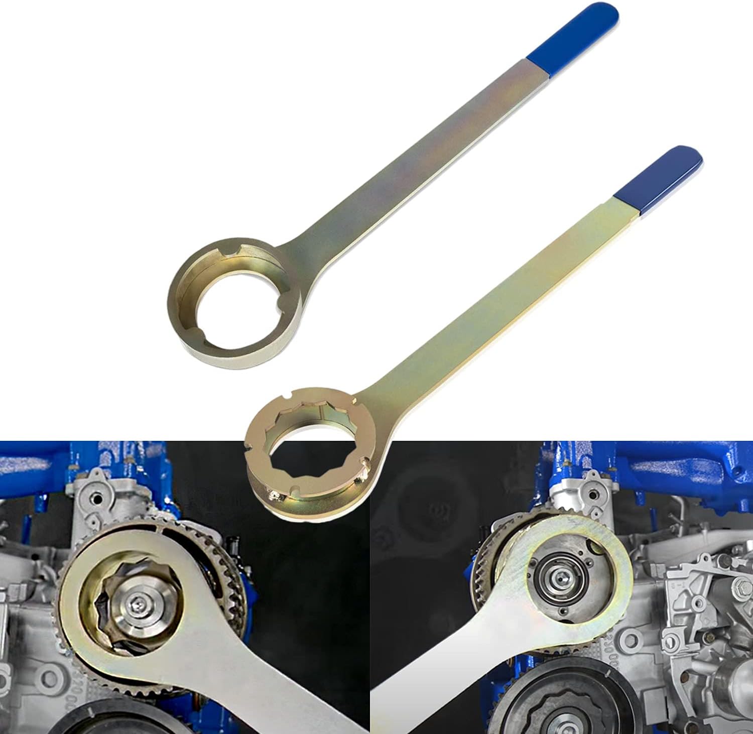 Intake/Exhaust Cam Sprocket Tool Wrench Holder Tool Kit Fit for Subaru AVCS JDM & STD Alternative to #499207400#499207400-A… Pack of 2