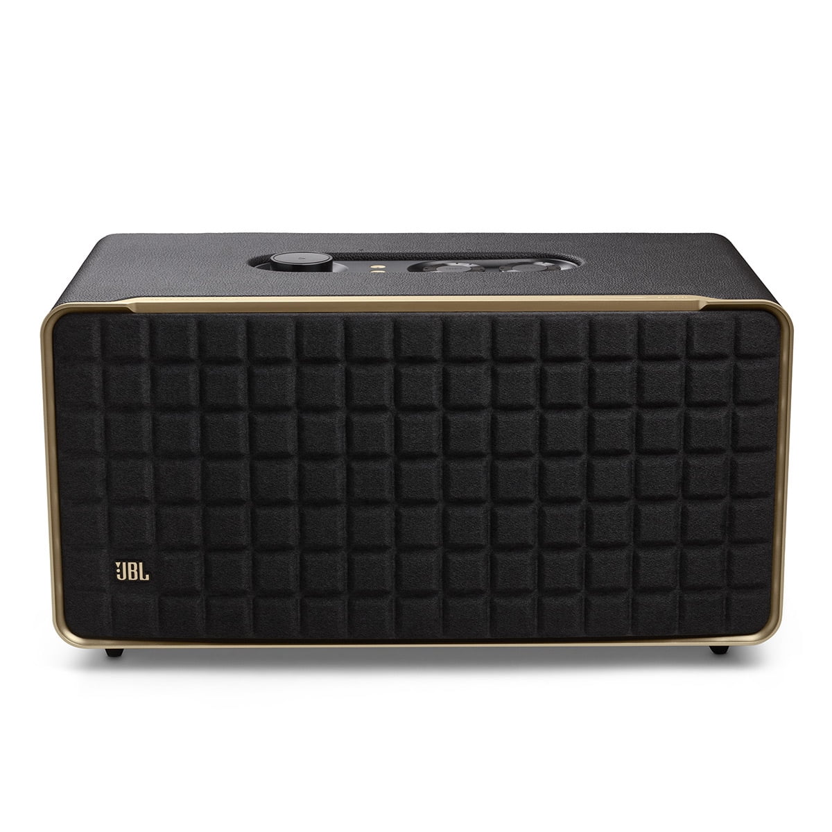 JBL Authentics 500 Wireless Bluetooth Speaker with Dolby Atmos Music (Black/Gold)